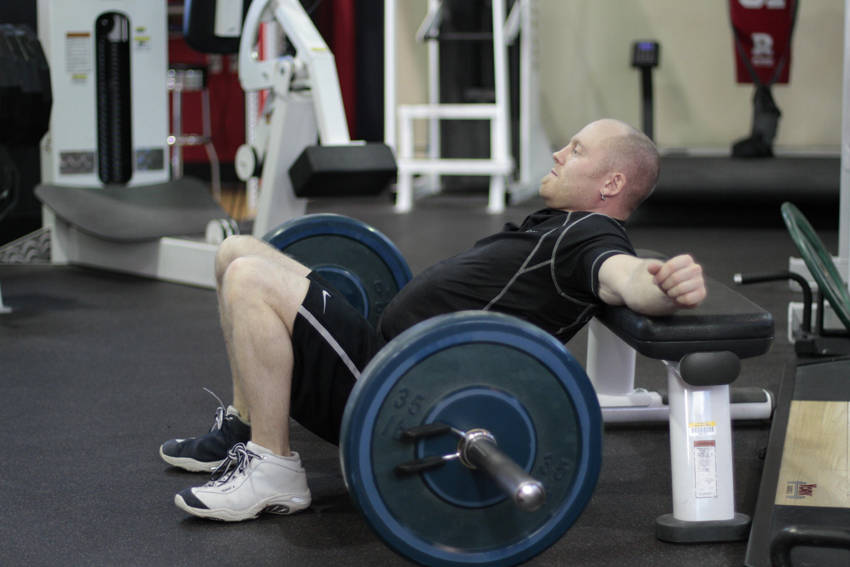 Barbell Hip Thrust demonstration