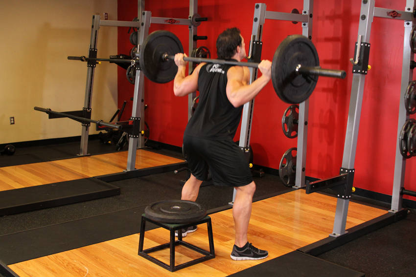 Barbell Squat To A Bench demonstration