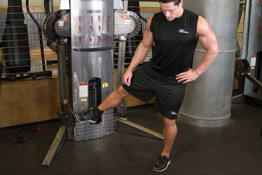 Cable Hip Adduction demonstration