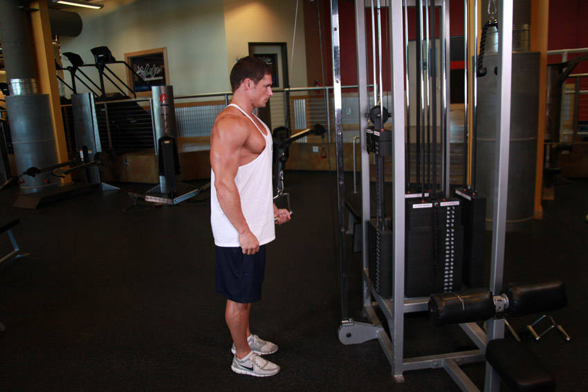 Cable One Arm Tricep Extension demonstration