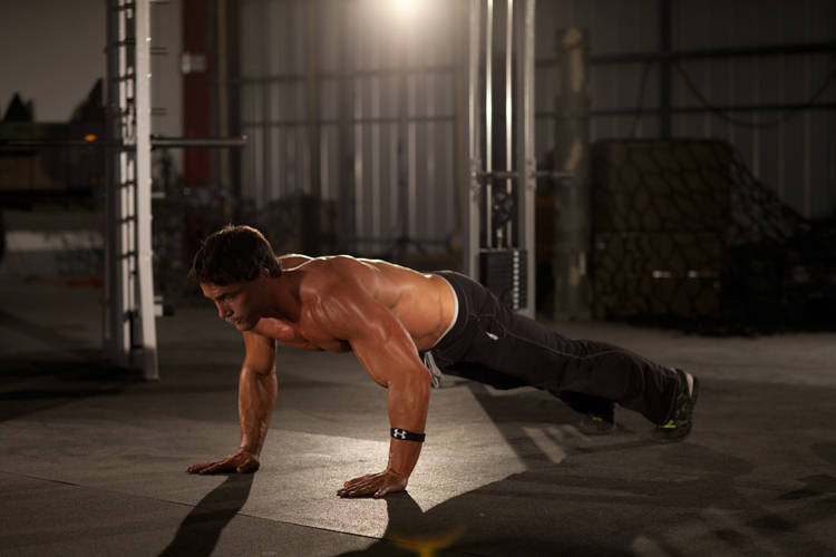 Clock Push-Up demonstration