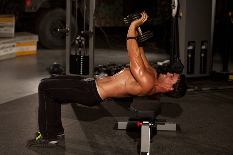Close-Grip Dumbbell Press demonstration