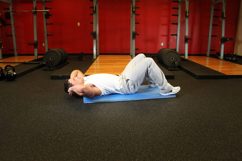 Crunches demonstration frame 1