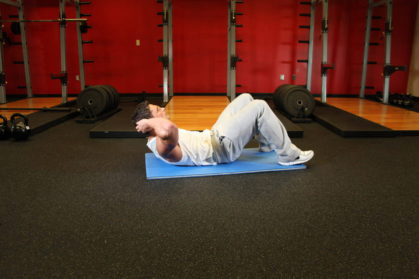 Crunches demonstration frame 2