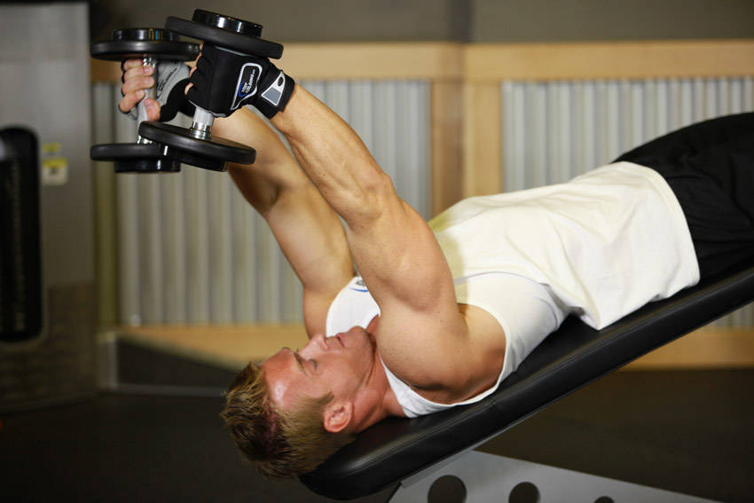 Decline Dumbbell Triceps Extension demonstration