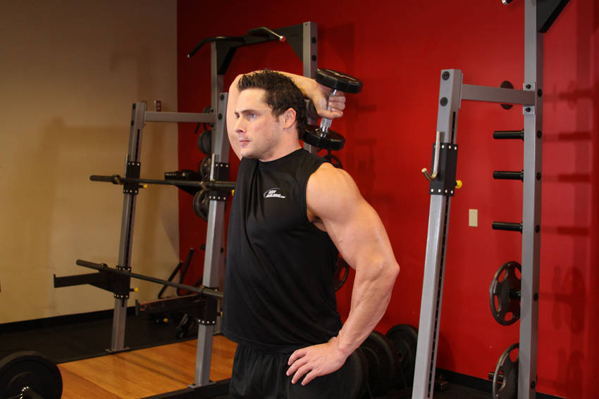 Dumbbell One-Arm Triceps Extension demonstration