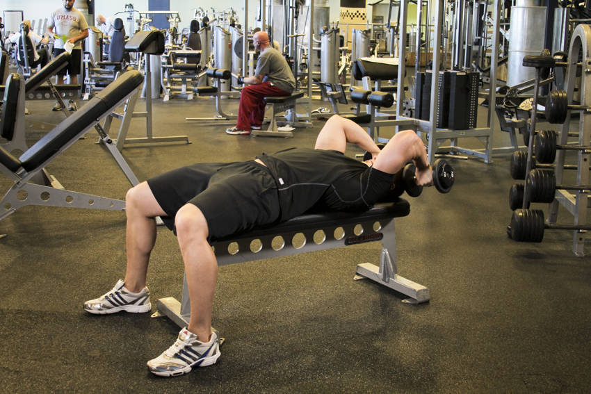 Dumbbell Tricep Extension -Pronated Grip demonstration