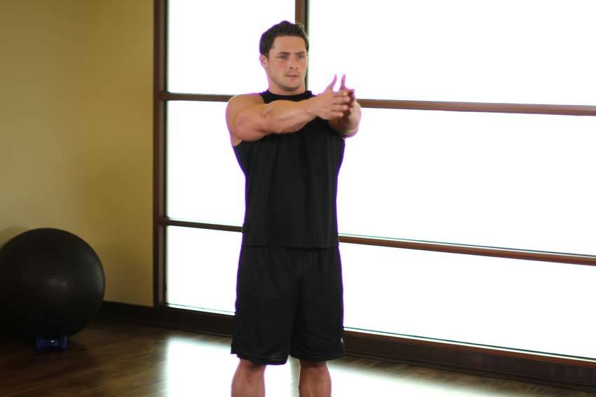 Dynamic Chest Stretch demonstration