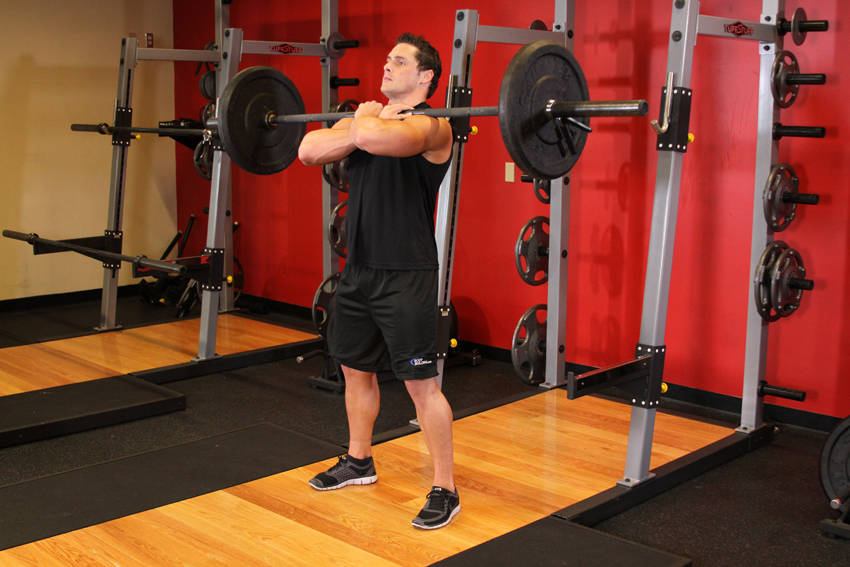 Front Barbell Squat demonstration