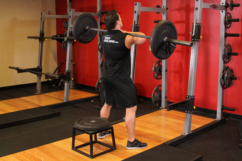 Front Barbell Squat To A Bench demonstration
