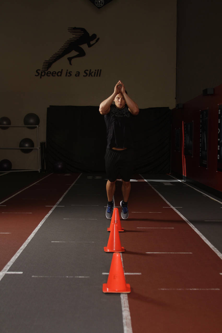 Front Cone Hops (or hurdle hops) demonstration