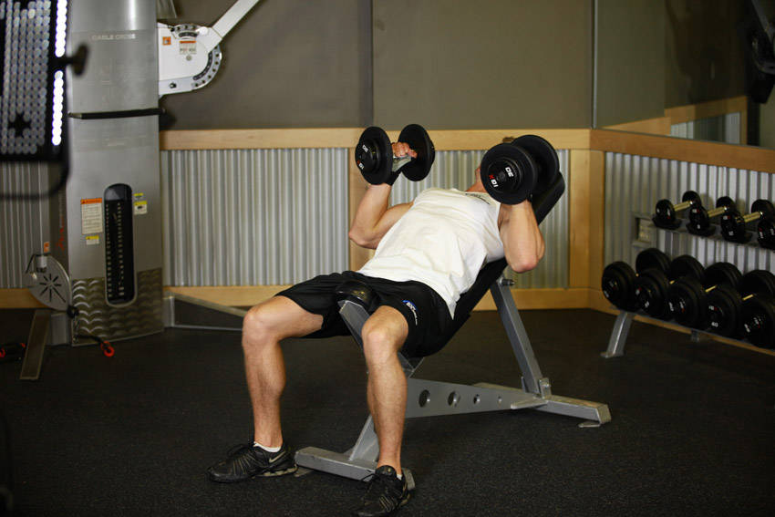 Hammer Grip Incline DB Bench Press demonstration