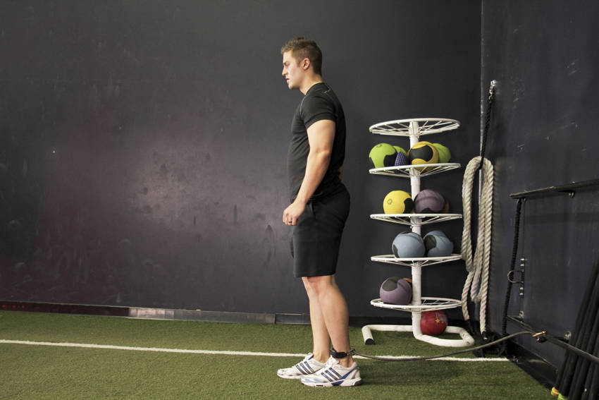 Hip Flexion with Band demonstration