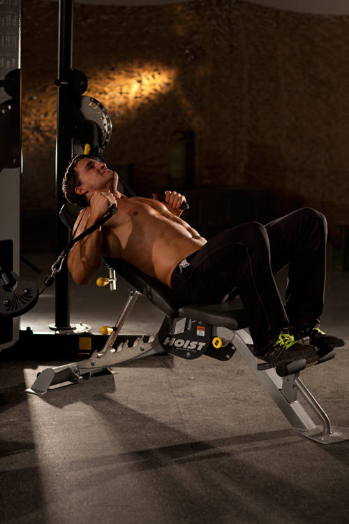 Incline Cable Chest Press demonstration
