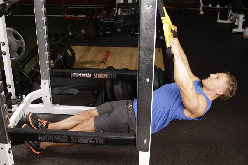 Inverted Row with Straps demonstration