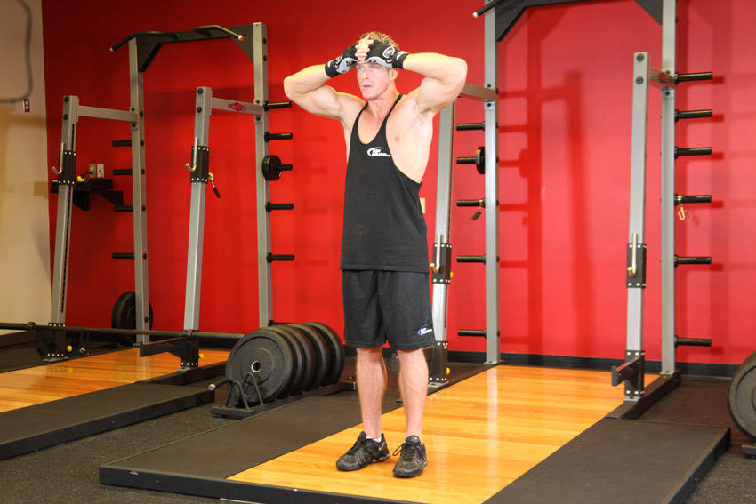 Isometric Neck Exercise - Front And Back demonstration