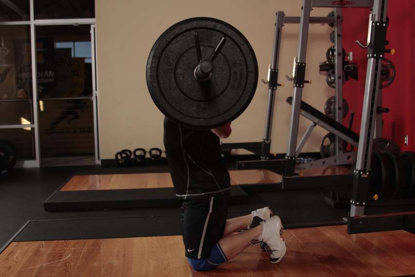 Kneeling Jump Squat demonstration