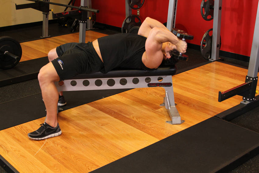 Lying Dumbbell Tricep Extension demonstration