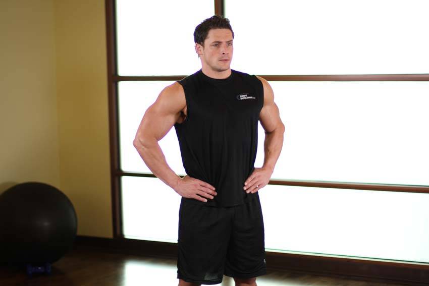 Middle Back Stretch demonstration