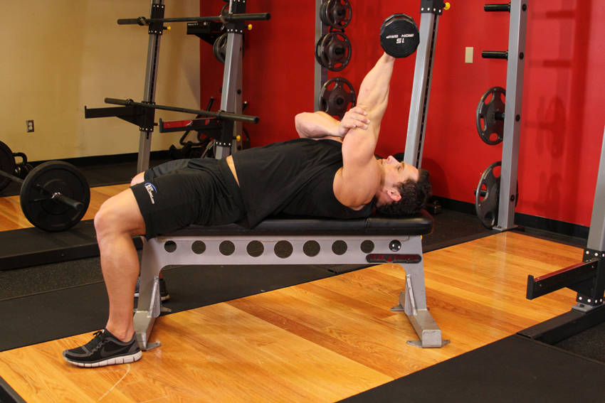 One Arm Pronated Dumbbell Triceps Extension demonstration
