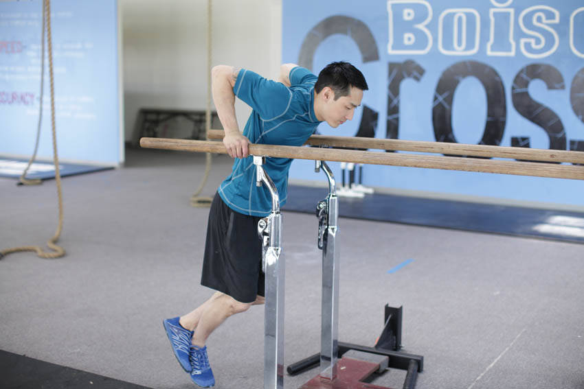 Parallel Bar Dip demonstration