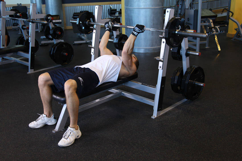 Reverse Triceps Bench Press demonstration