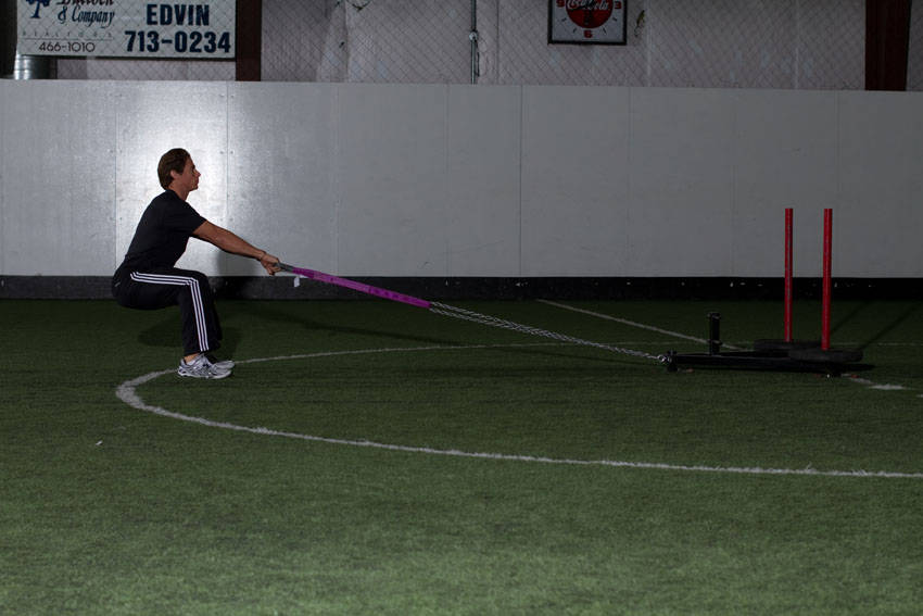 Sled Row demonstration