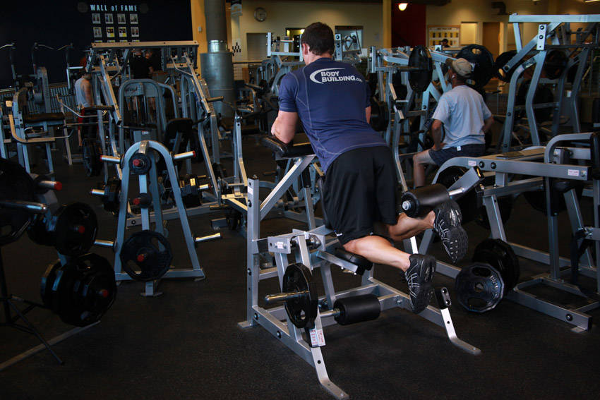 Standing Leg Curl demonstration frame 2