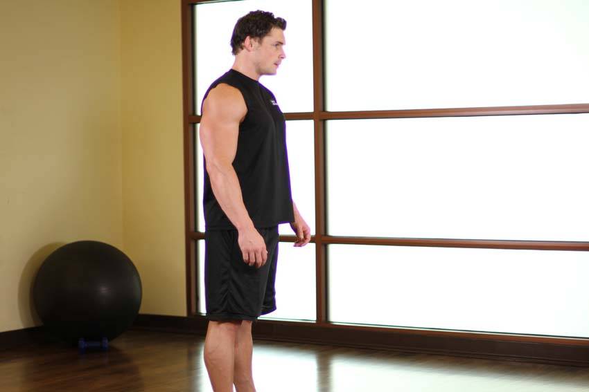 Upper Back Stretch demonstration